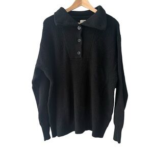 Aerie Women’s Knit Pullover Sweater Black